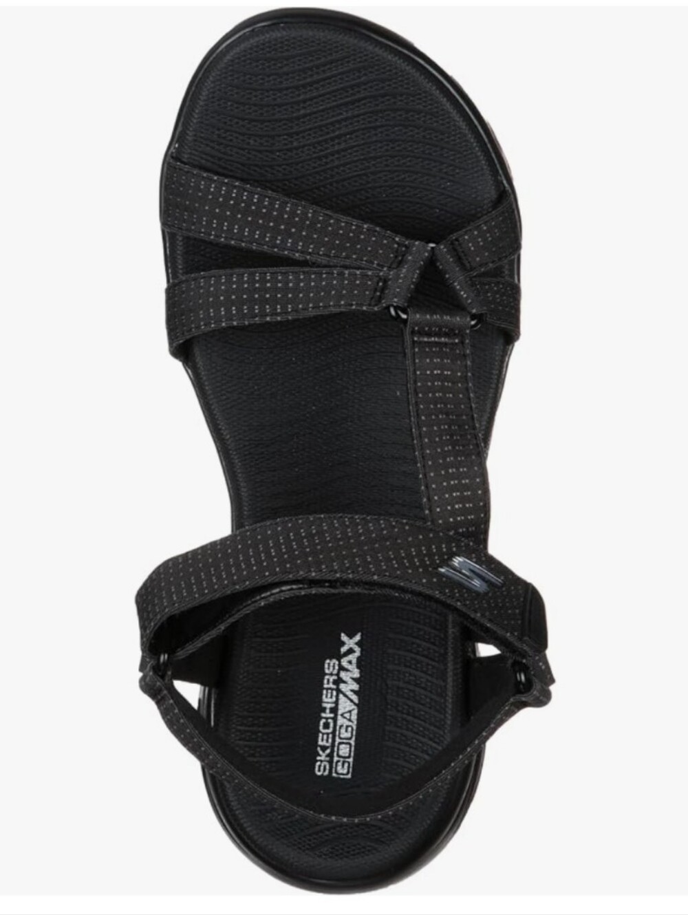 Skechers Women's Black On The Go 600 Sandal - Adjustable Straps